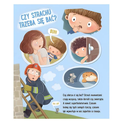 Feluś i Gucio oswajają strachy książeczka o emocjach dla dzieci 1+ - ilustracja
