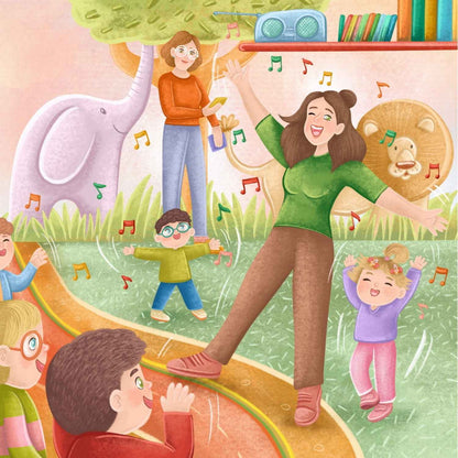 Gabi pierwszy dzień w żłobku - książka dla dzieci - ilustracja codziennych aktywności.
