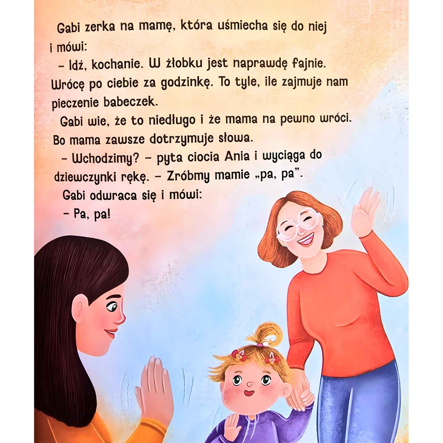 Gabi pierwszy dzień w żłobku - książka dla dzieci - poznawanie nowego miejsca.