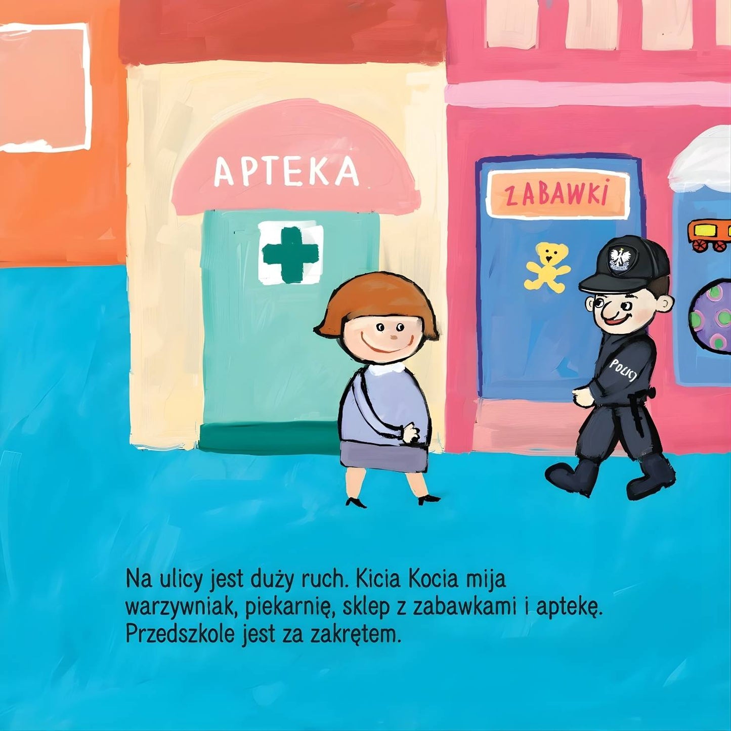 Kicia Kocia w przedszkolu książka dla dzieci Anita Głowińska - ilustracja.