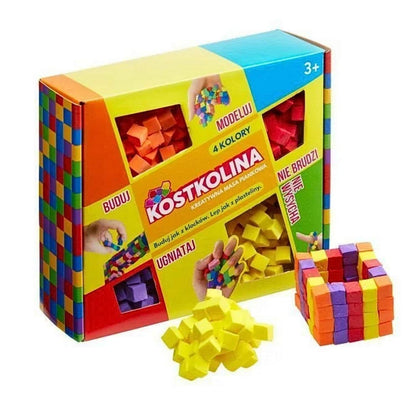 Kostkolina Yellow kreatywna masa piankowa Art and Play dla dzieci 3+.