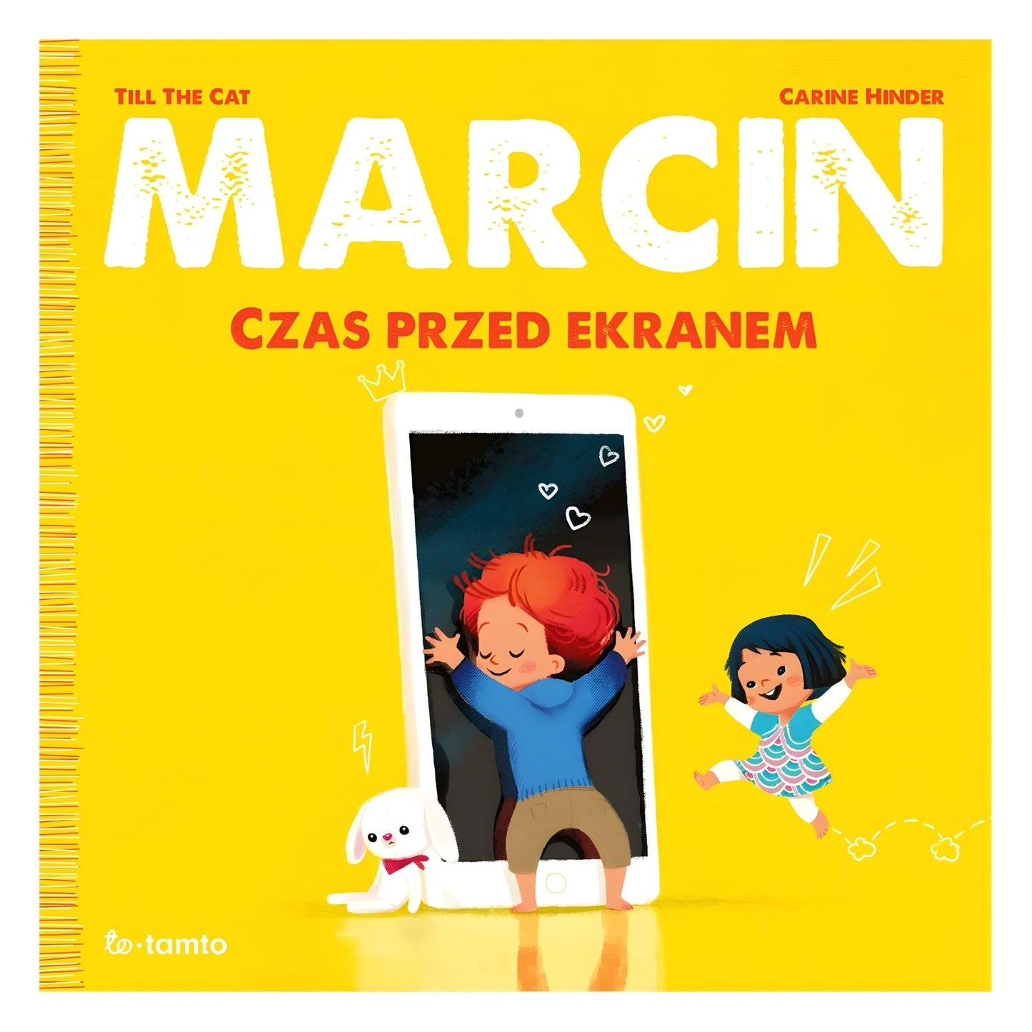 Marcin. Czas przed ekranem okładka książki dla dzieci o korzystaniu z ekranów.