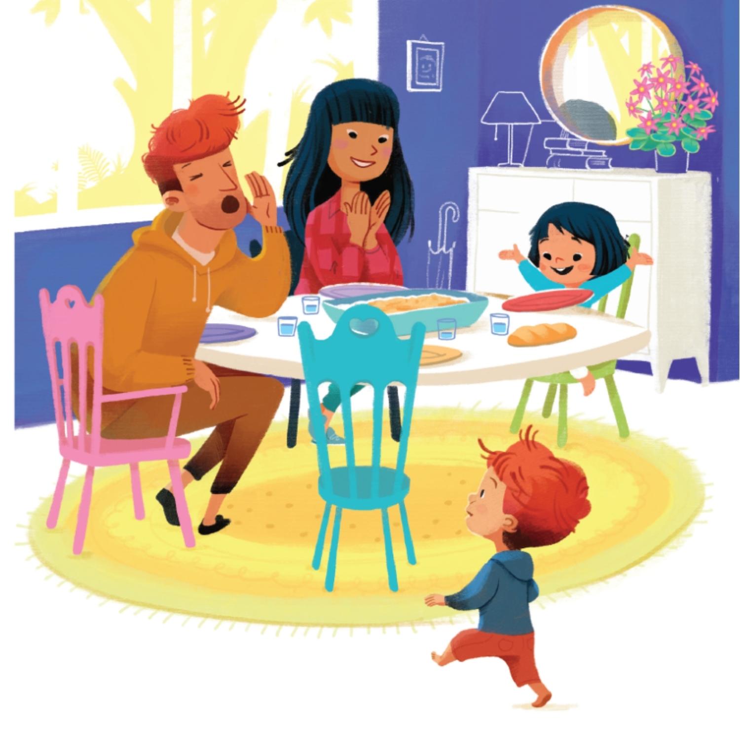 Marcin. Czas przed ekranem ilustracja codziennego życia chłopca i jego rodziny.