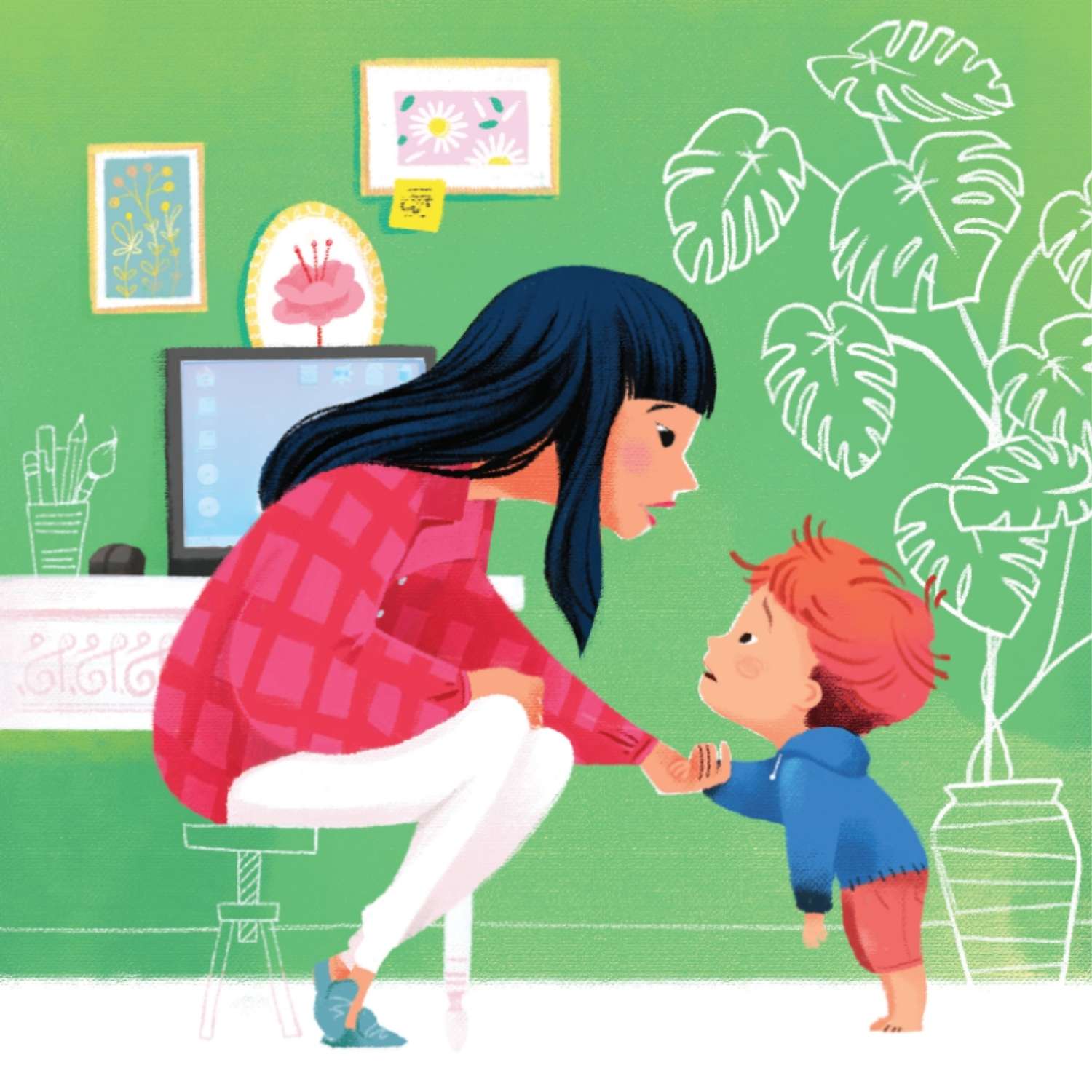 Marcin. Czas przed ekranem scena rozmowy dziecka z rodzicem o ekranach.