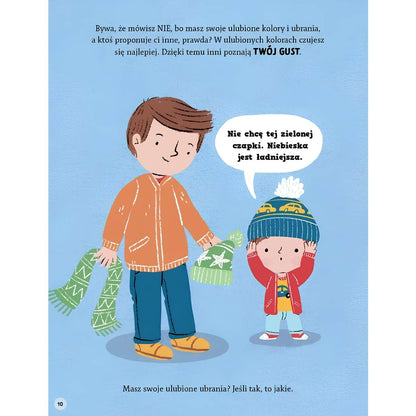 Mówię NIE Porozmawiaj ze mną książka dla dzieci scenki z życia codziennego.