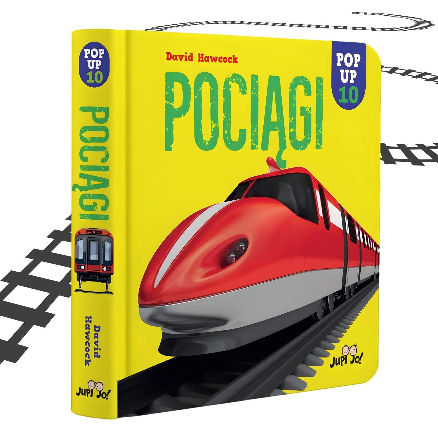 Pociągi POP-UP książka przestrzenna dla dziecka 3+ z ruchomymi elementami