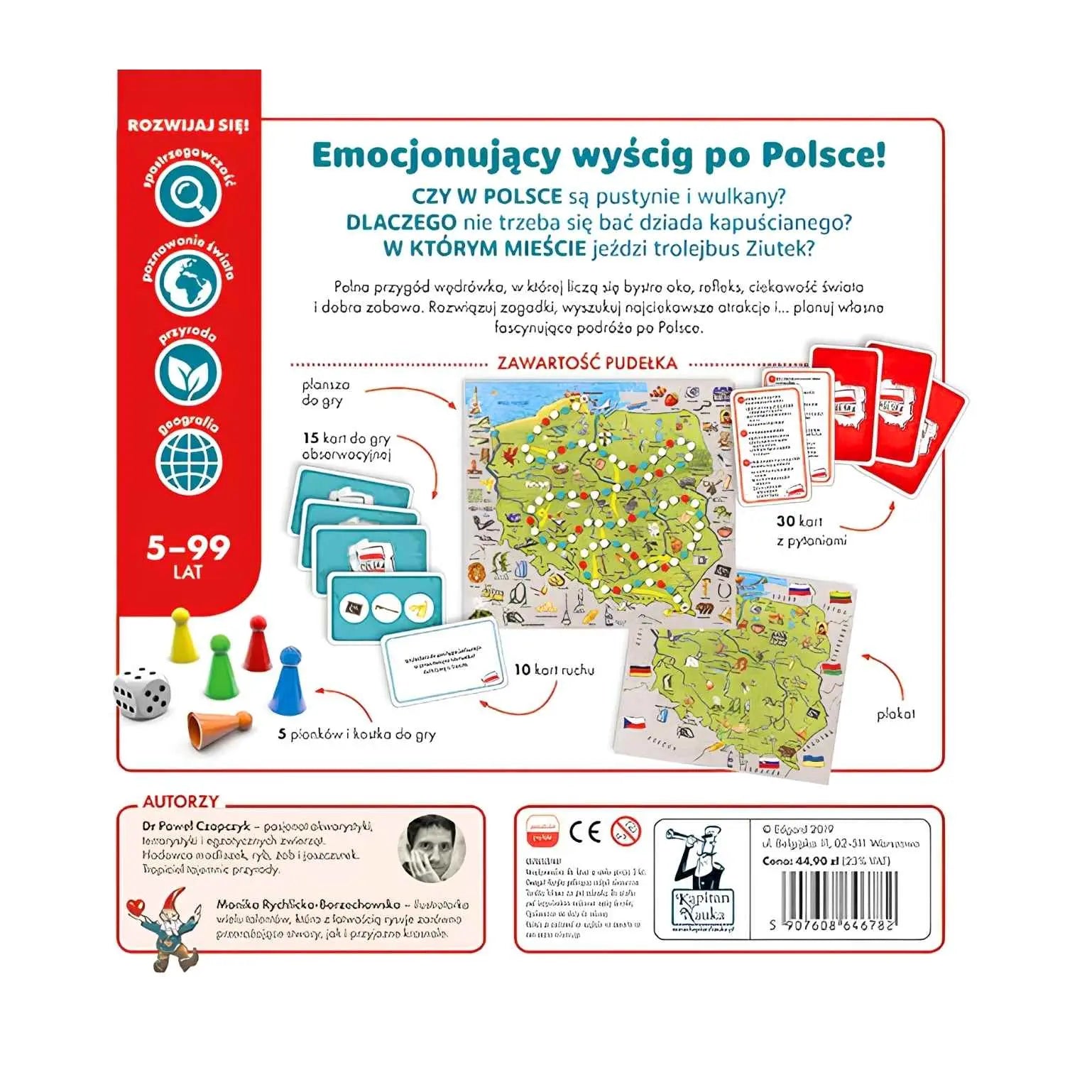 Polska gra edukacyjna Kapitan Nauka prezent edukacyjny dla dziecka.
