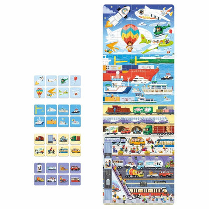 Puzzle Tak działa transport CzuCzu elementy do dokładania nauka dopasowywania