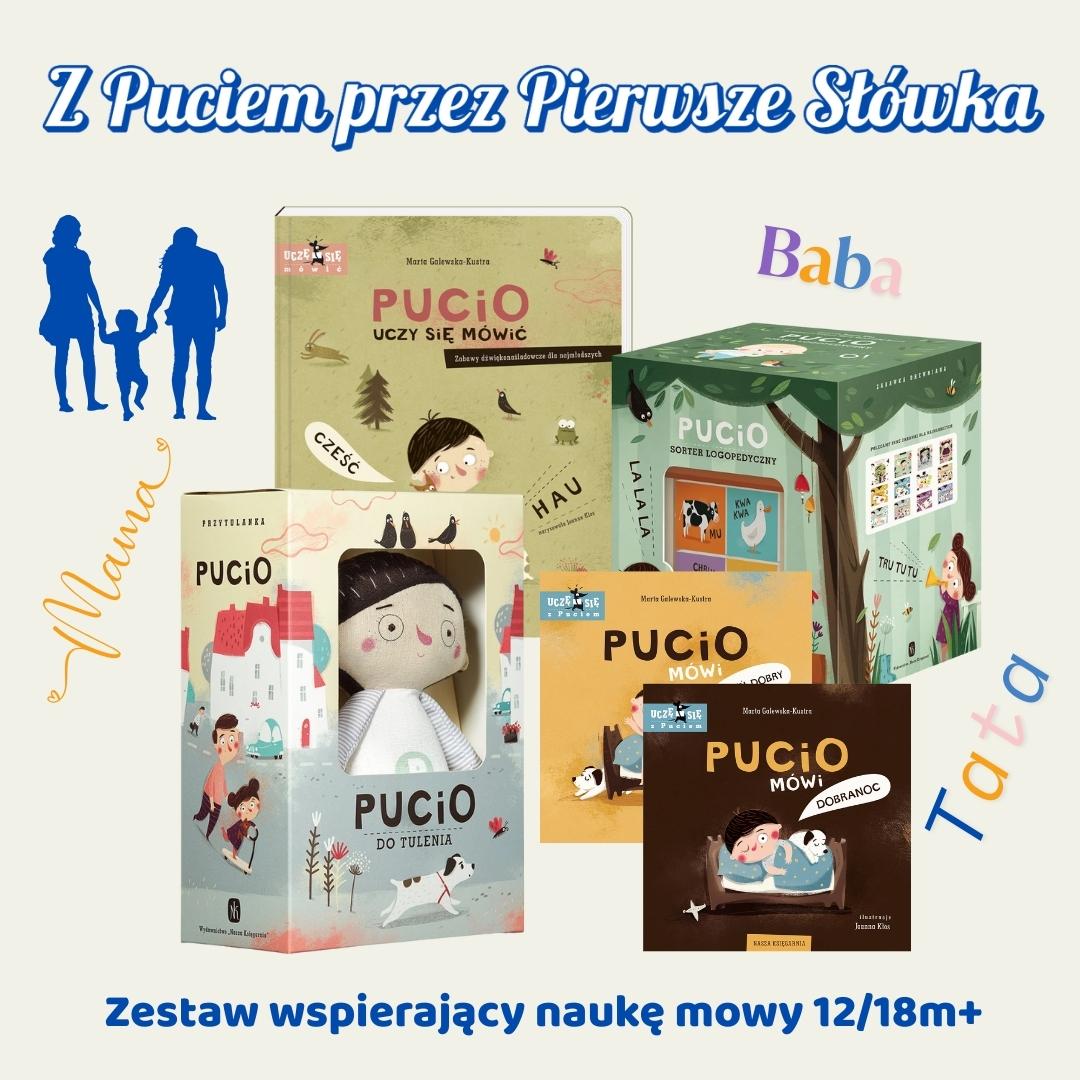 Główna grafika zestawu Z Puciem przez pierwsze słówka.