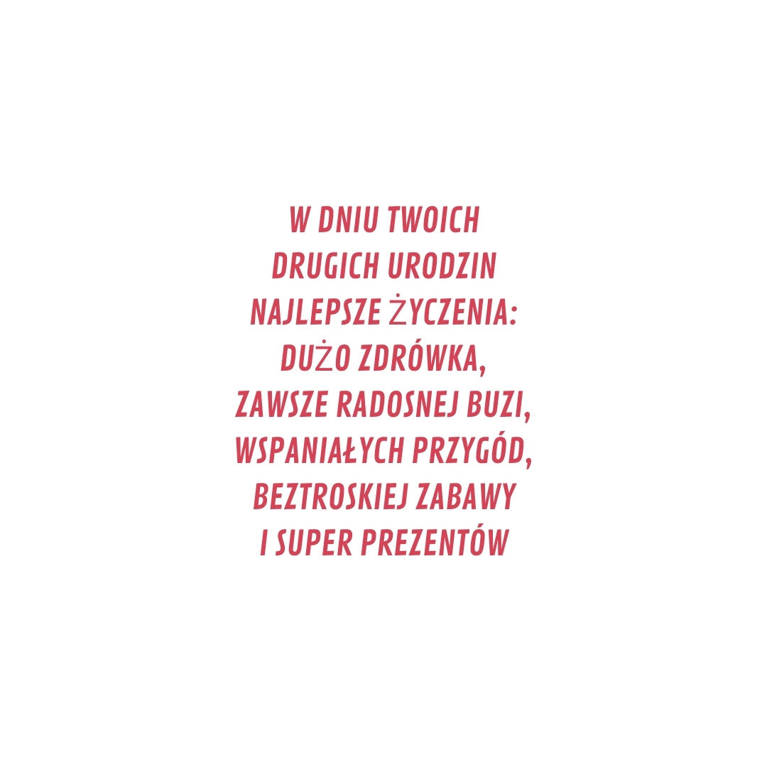 Karnet na 2. urodziny Armin Style - życzenia