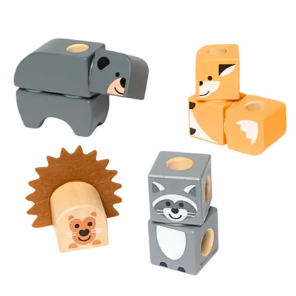 Klocki manipulacyjne Melissa & Doug z leśnymi zwierzątkami