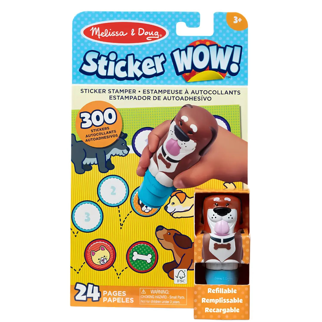 Melissa & Doug Sticker WOW! Piesek – Świat Naklejek 3+ – opakowanie zestawu.