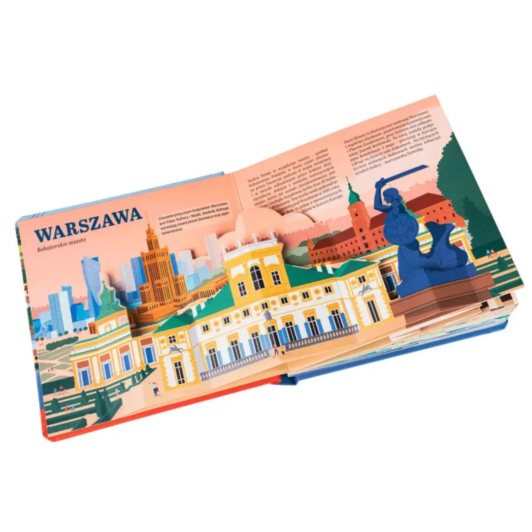 olska POP-UP – książka z trójwymiarowymi modelami polskich miast.