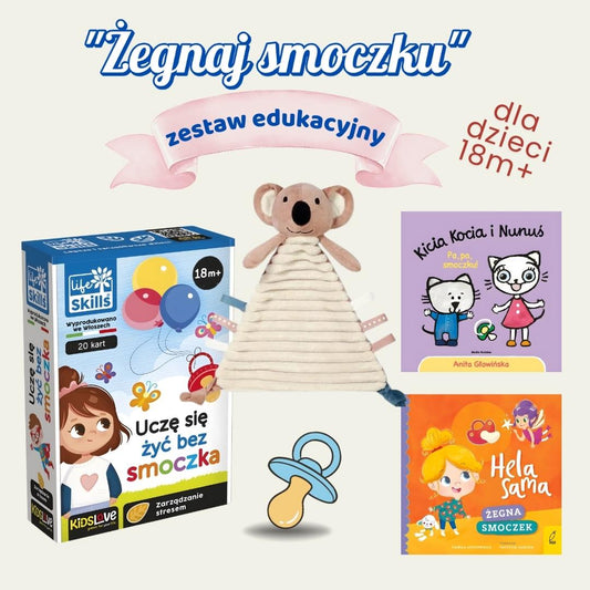 Baner zestawu Żegnaj smoczku 18m+