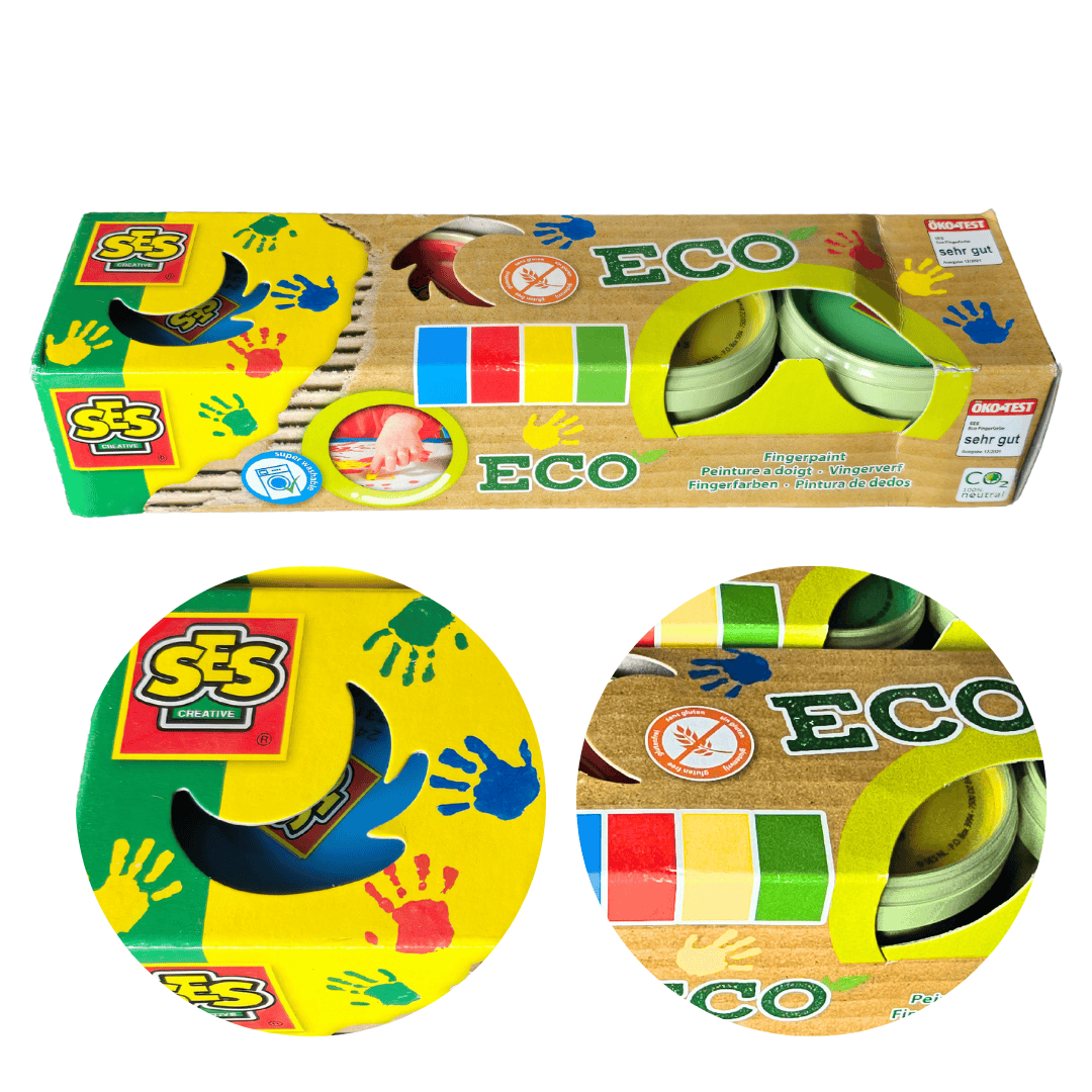 "Eko farby do malowania palcami" – 4 kolory od SES Creative 